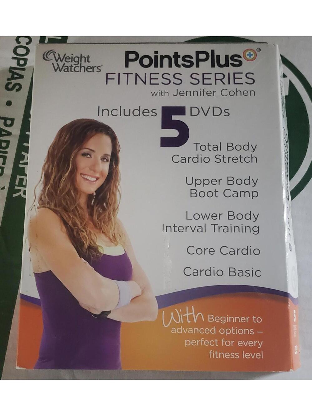 Weight Watchers WW DVD Points Plus Fitness Jennifer Cohen 5 Workout Boot Camp.